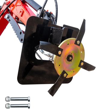 Débroussailleuse rotative pour mini-pelle 1–2 t, 2 axes