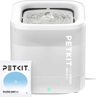 PETKIT CYBERTAIL Fontaine à Eau pour Chats, avec Pompe à Eau Amovible, Moins de 25dB, Filtre 3.0, Equipé de Lumières LED, Capacité de 1,8L pour Chats Chiens et D’Autres Animaux de Compagnie