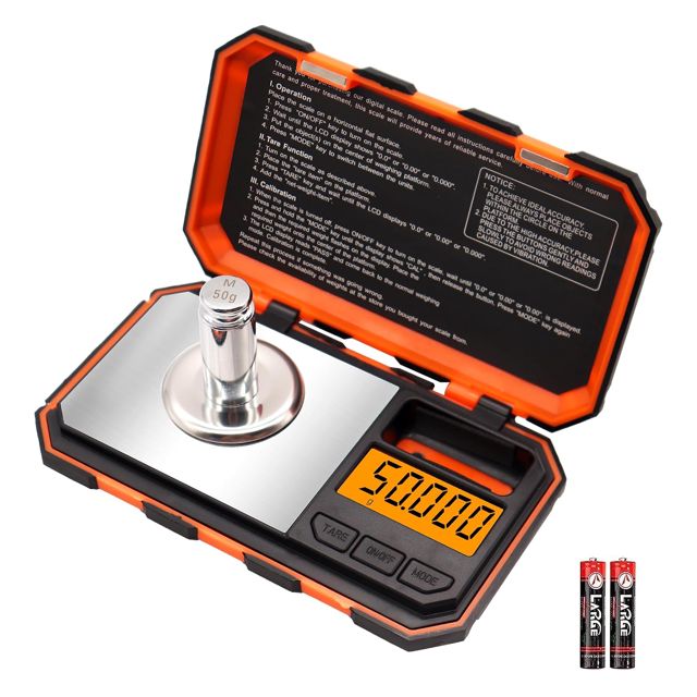 UNIWEIGH Balance à milligrammes 50g/0.001g,Balance portative en mg avec