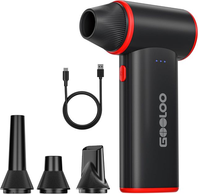 GOOLOO F3 Soufflette à Air Comprimé Électrique,Souffleur PC 150 000 tr/min