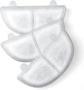 HomeRunPet Filtre pour Fontaine à Eau, 3 Pièces. Filtre de Rechange pour Fontaine à Eau pour Chats et Chiens, Blanc