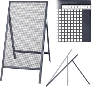 KADAX Passoire à grille - Tamis de jardin en maille d'acier - Tamis en acier - Tamis à sable - Tamis de construction rectangulaire pour sable et compost - Tamis pour sol et pierres (taille des mailles