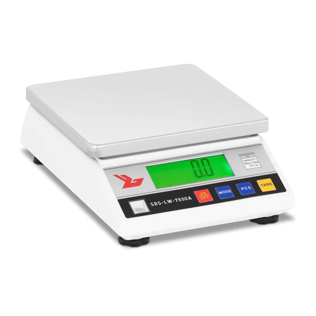 Steinberg Systems Balance de Précision Cuisine Professionnelle 7500g/0,3g surface de pesée 18 x 18cm
