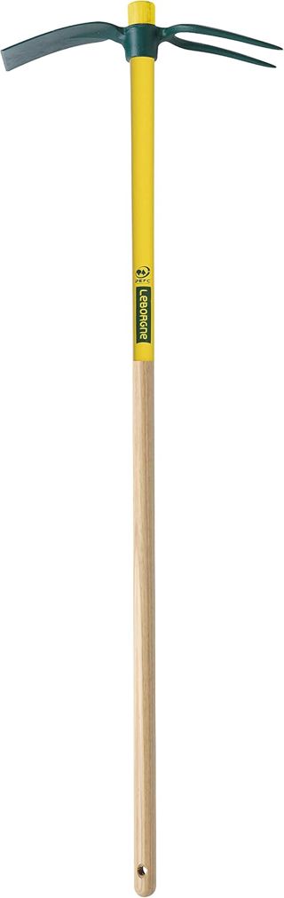 Leborgne, Serfouette Forgée Panne et Langue 25 cm, Manche Bois Certifié PEFC 100%, Outil forgé pour une meilleure résistance à l’usure, Pour les travaux en surface des terres, désherber, sarcler
