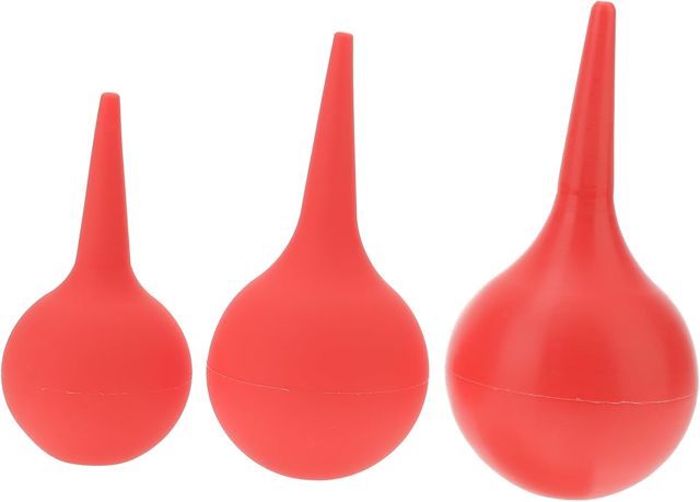 Boule de Soufflage en Caoutchouc 3 Pcs Souffleur de Poussière Mini Nettoyage pour Bureau et Maison