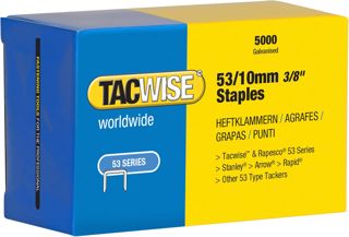 Tacwise 0431 Agrafes Galvanisées de Type 53 / 10 mm, Lot de 5000