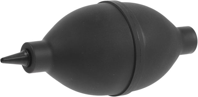 Poire Soufflante de Nettoyage Photo en Silicone Noir 12x5x5cm