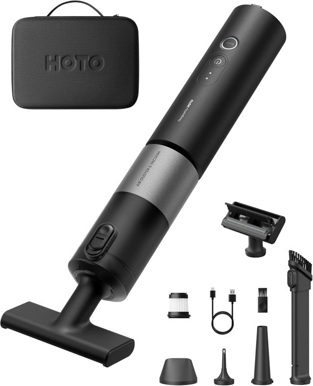 HOTO Aspirateur voiture puissant sans fil, aspirateur à main 20 000 Pa