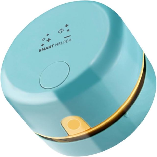 Mini Aspirateur de Bureau Vert en Abs, Nettoyeur de Table USB