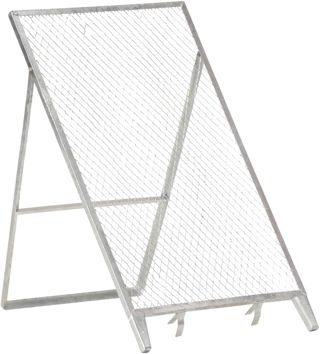 vidaXL Tamis de Jardin Crépine de Jardin Grille de Compostage Grille à Compost Tamis de Fixation pour Brouette Acier Galvanisé 60x85x89 cm