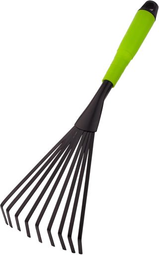 MIVOS Serfouette de Jardinage en Acier - Double Binette avec Lame et 3 Dents pour Ameublir Désherber et Creuser Le Sol - Sarcloir Binette à Main de Jardin - Largeur 65 mm