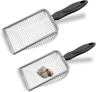 Lot de 2 Tamis de Jardin en Acier Inoxydable