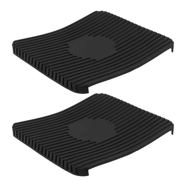 2 Pièces Tapis de Balance Cuisine Numérique en Silicone Noir