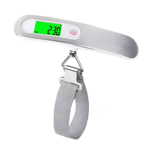 Pèse-bagages, Balance Numérique Portable, Balance de Bagages Electronique, pesée à suspendre, Balance de Voyage Digitale rétroéclairée 50 kg/110 lb pour valise de voyage, cuisine
