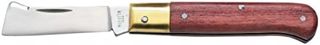 AUSONIA - COUTEAU À GREFFE GREFFOIR DE 17 CM AVEC LAME EN ACIER INOX ET MANCHE EN BOIS
