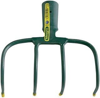 LEBORGNE - Croc à Fumier 4 Dents Douille Sans Manche - Outillage de Jardin - Crocs - Pour Griffage, Aération, Nivellement et Rassemblement Végétaux - Acier Forgé et Trempé