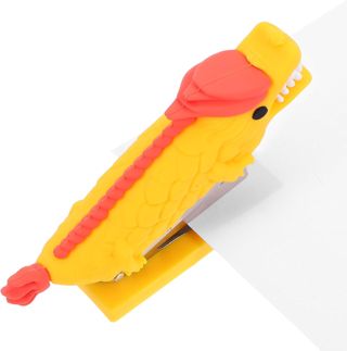 Agrafeuse Mignonne Dragon Jaune Portable pour Garçon et Filles, Mini Bureau