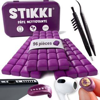 STIKKI Kit Nettoyage Téléphone Portable & Écouteurs, Pâte Nettoyante
