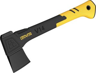 LEXIVON Hachette Bois V18 – Hache Merlin Bois Fendre 45 cm | Manche Ergonomique en Composite Fibre de Verre avec Grip en Caoutchouc TPR | Étui de Transport Inclus (LX-V18)