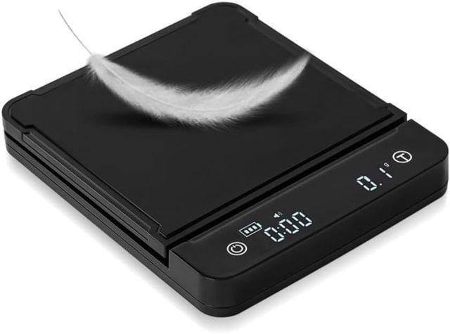 Balance de cuisine électronique à affichage LED avec minuterie et type de charge Noir 3 kg
