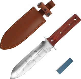 FLORA GUARD Hori Hori Couteau de jardin avec fourreau