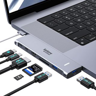 Adaptateur Macbook Hub USB C 7 en 2 avec HDMI 4K@60Hz pour Mac Pro/Air/Neo