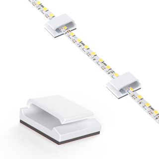 AGPTEK 60 PCS Clips Câbles Adhésifs, Attaches Ethernet Plats, Transparent