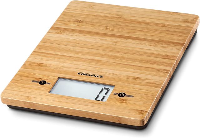 Soehnle Balance de Cuisine Bamboo, Balance Alimentaire numérique 5 kg
