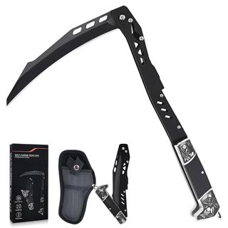 Faucille Pliante,Poignée en Bois et Lames tranchantes,Outils de Jardinage Professionnel pour Jardin,Bushcraft et Coupe de Branches,Activités de Plein air,Camping (Faucille)
