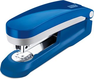 Novus 020-1766 Agrafeuse de bureau E 25, capacité 25 feuilles, 53 mm (Bleu/gris)