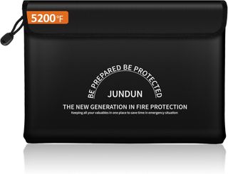 JUNDUN Pochette pour Documents imperméable et Ignifuge, 36x26cm