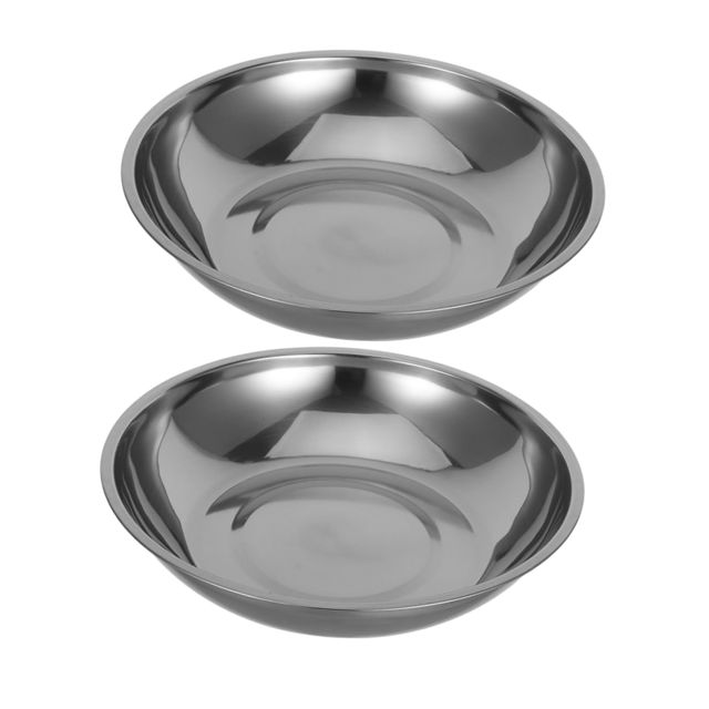 Plateau de Balance en Acier Inoxydable 2 Pièces 25cm