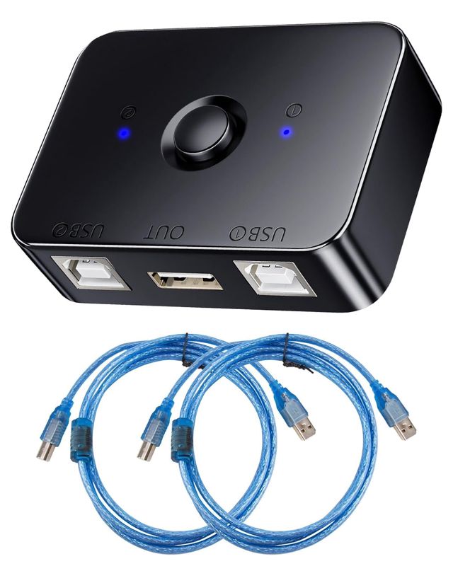 Commutateur de Partage D'imprimante USB 2.0 2 Ports USB B