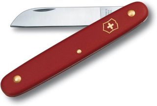 Victorinox, Couteau de jardin, Couteau Universel de Jardin, Multifonction, Léger, Swiss Made, 1 Fonctions, Lame droite, rouge