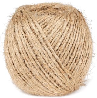 La Cordeline Ficelle Jute Naturel 2mm 75 mètres -Idéal au Jardin pour Lier, tuteurer Les Plantes, en déco, Ficelle Emballage, Loisirs créatifs.., Brun