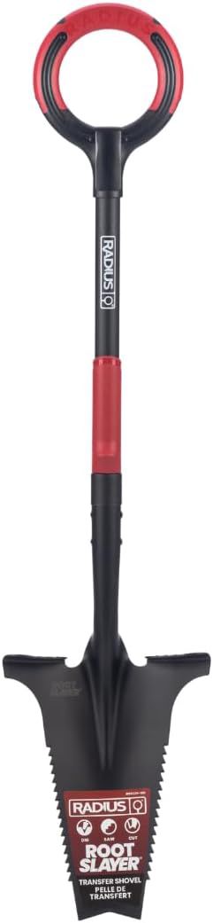 VENTEO Bêche Professionnelle Multifonctions RootSlayer | Pelle Acier Dents Crantées Ergonomique | Outillage de Jardin Sol Entretien Extérieur | Bêche Coupe Racine Profondeur | Travail Du Jardin