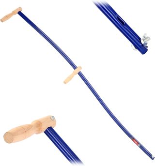 KADAX Arbre à Faux Long, Faux Universelle Pliante avec poignée Verticale, Bras de Lancement de la Faux, Bras de Lancement de la Faux en métal, Tige de la Faux, Manche de la Faux (2 poignées, métal)