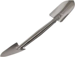 Wazakura Mini Pelle à Terre Bonsaï 255 mm, Double Cuillère, INOX