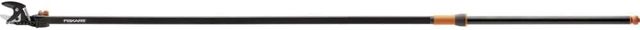 Fiskars Coupe-branches multifonctions longue portée à lames franches pour arbres et haies, Revêtement antiadhésif, Lames en acier trempé/Manche en aluminium, Longueur: 2,4 m, Noir/Orange, UP84, 1001557