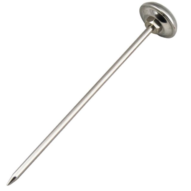 POPETPOP Thermomètre Cuisine en Acier Inoxydable Mini pour Café et Lait, sans Pile, Sûr et Pratique pour Usage Domestique Cuisine ou Hôtel