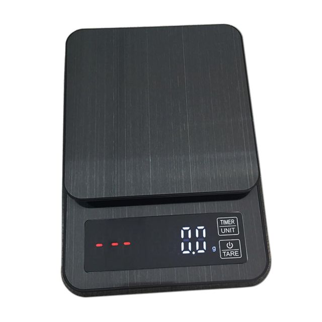 Toyvian Balance de Cuisine Électronique avec Capteurs Précis Minuteur Intégré USB Multifonction pour Cuisine Pâtisserie Boissons Chaudes Noir sans Batteries