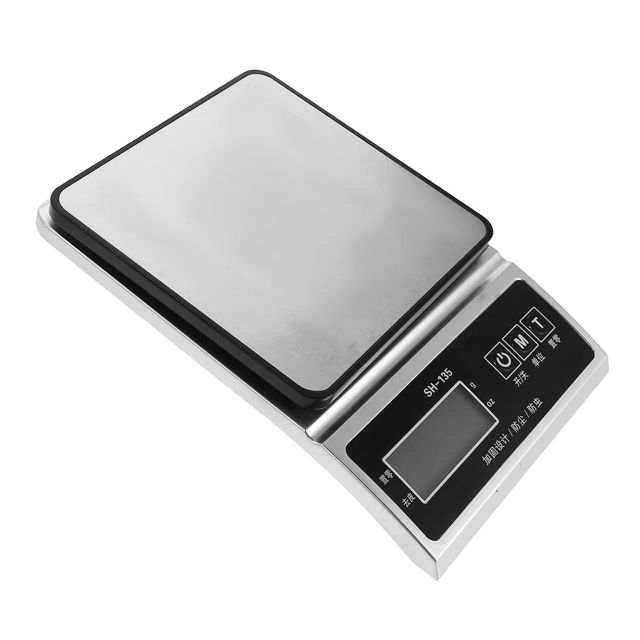 TOYANDONA Balance Alimentaire Numérique Cuisine en Acier Inoxydable 3 Kg Précision 01 Électronique Portable pour Pâtisserie et Cuisson Échelle Mesurer Aliments Compacte et