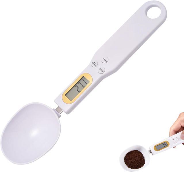 Cuillère Doseuse à Graduation 0,1g jusqu'à 500g, Balance à Cuillère Numérique, Cuillere Mesure Gramme, 4 Unités de Mesure, Idéale pour Cuisine, Poudres et Aliments, Design Ergonomique