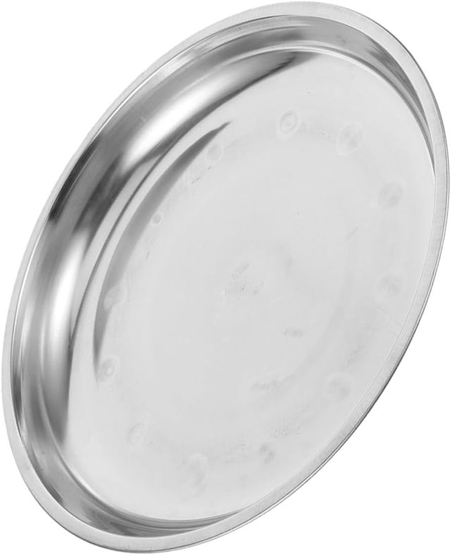 UKCOCO Plateau de Pesée Bac à Mesurer Facile à Nettoyer Design Élégant en Acier Inoxydable Précis et Robuste pour Balance Mécanique Cuisine