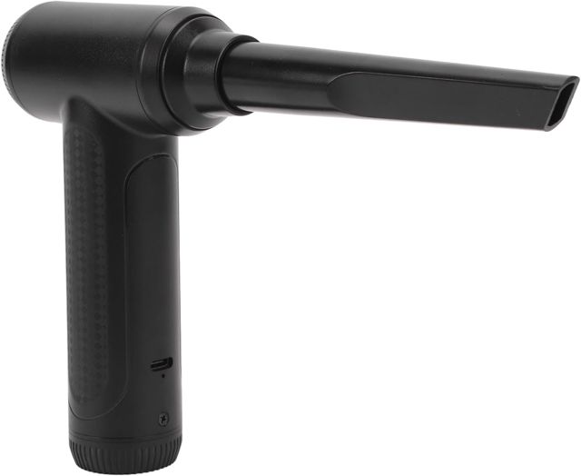 POENVFPO Plumeau D'air sans Fil, Souffleur D'air électrique Rechargeable pour Clavier D'ordinateur de Voiture avec 80 000 Tr/min et Buses