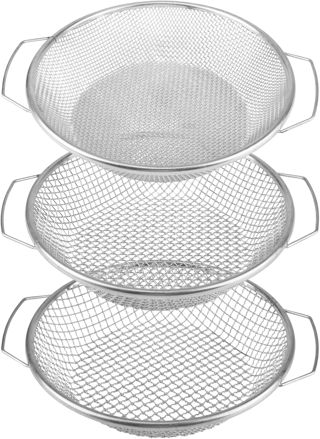 3 Pc Tamis Jardinage 30cm Tamis Sable avec Poignée