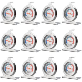 Lot de 12 thermomètres analogiques frigo et congélateur -30 à 30 °C