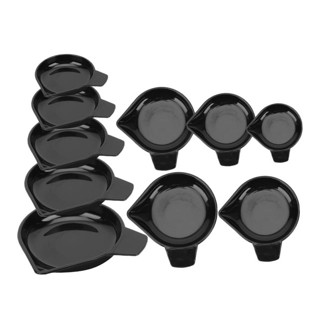 NUOBESTY 4 Ensembles Plateau De Pesée En Diamant Outil De Pondération Plat De Pesée De Poudre Balance De Cuisine Balance Cuisine Plateau De En Plastique Pp Black 10 Pièces * 4