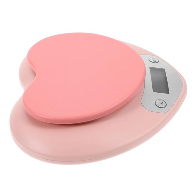 TOYANDONA Balance Moderne Plastique Électronique Capteur Cuisine en Rose Design Haute Précision et Portable pour Pâtisserie Restaurants