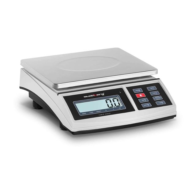 Steinberg Systems Balance De Table Électronique Professionnelle SBS-TW-6C (1 g à 6 kg, ±0,2 g, Écran LCD, Unités lb/kg, Plateau 21x27 cm, Port RS-232)